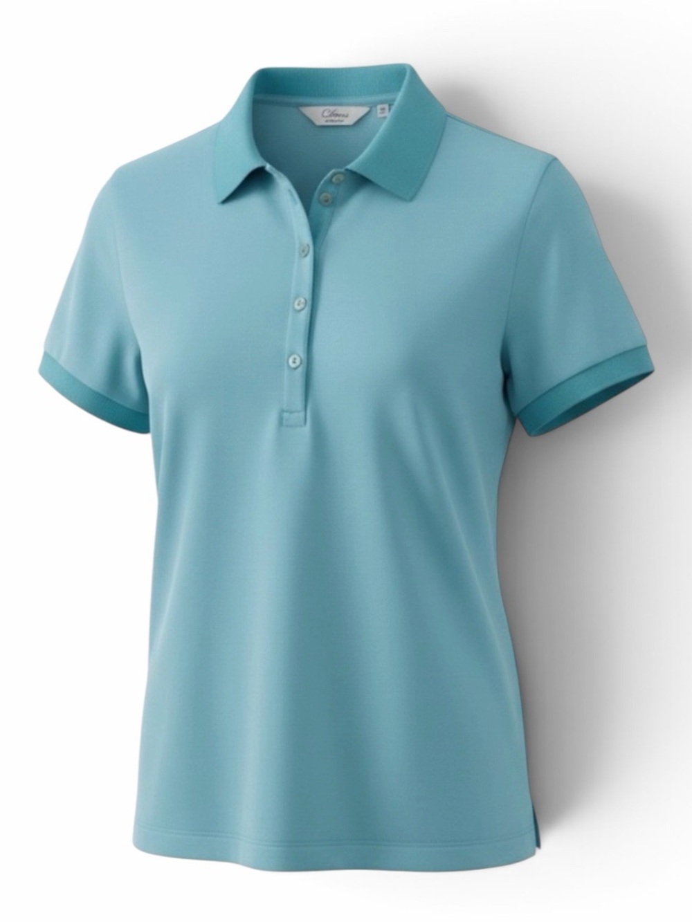 Clover by Bobby Jones Light Aqua Blue Short Sleeve Cotton Polo Shirt